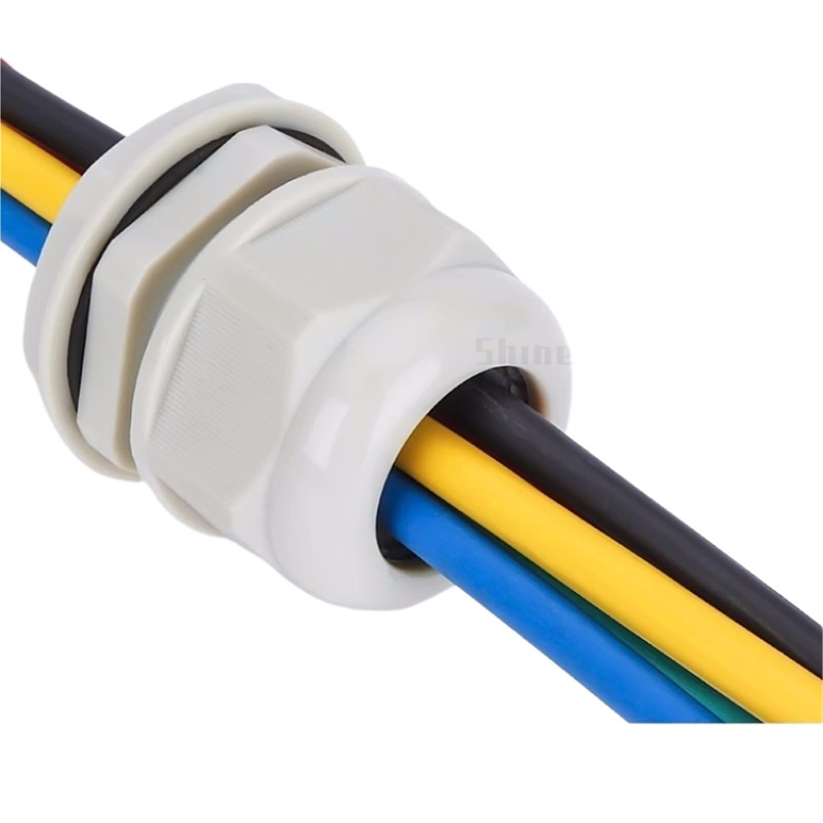 10 Stück wasserdichte Kabelverschraubungen NPT 1/4 NPT 1/2 NPT 3/8 Kupplung für Kabel aus schwarzem Nylon schwer entflammbar Anschluss für Kabel von 4 bis 25 mm IP68(G3l4 Fit 13-18 White)