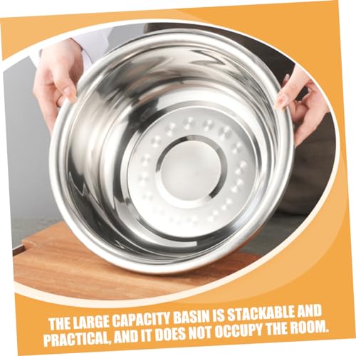 Tazón Grande de Acero Inoxidable para Cocina Multiuso miniatura 5