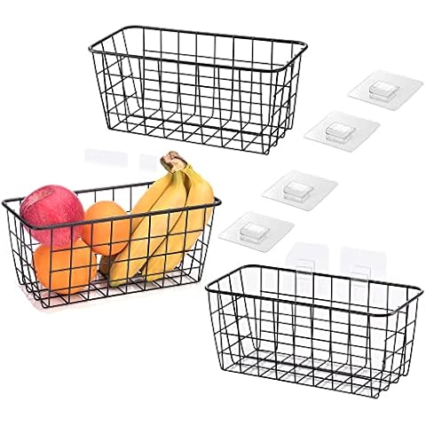 LeleCAT Wall-Mounted Wire Storage Baskets Cover