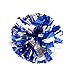 FinalZ 14'' Cheering Squad Spirited Fun Cheerleading Kit Cheer Poms Pack of 2 (Silver+Blue)