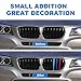MACARLON M-Colored Stripe Grille Insert Trims Compatible with 2011-2017 BMW X3 F25 & 2014-2017 X4 F26 Standard Kidney Grille