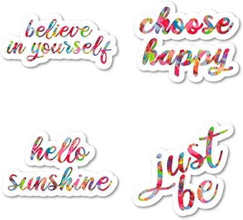 Believe In Yourself Magnet, Choose Happy Magnet, Hello Sunshine Magnet, Just Be Magnet Magnets Car Refrigerator Metal Sign Magnetic Vinyl 5"