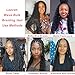 Leeven Water Wave Bulk Braiding Hair 18 Inch 160g No Weft Human Hair Mixed Synthetic Natural Black Curly Hair Bundle for Boho Braids Wet and Wavy Hair Extensions (2 Bundles, 1B)
