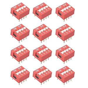 Fyearfly 50Stk 4-Wege Mini DIP-Schalter