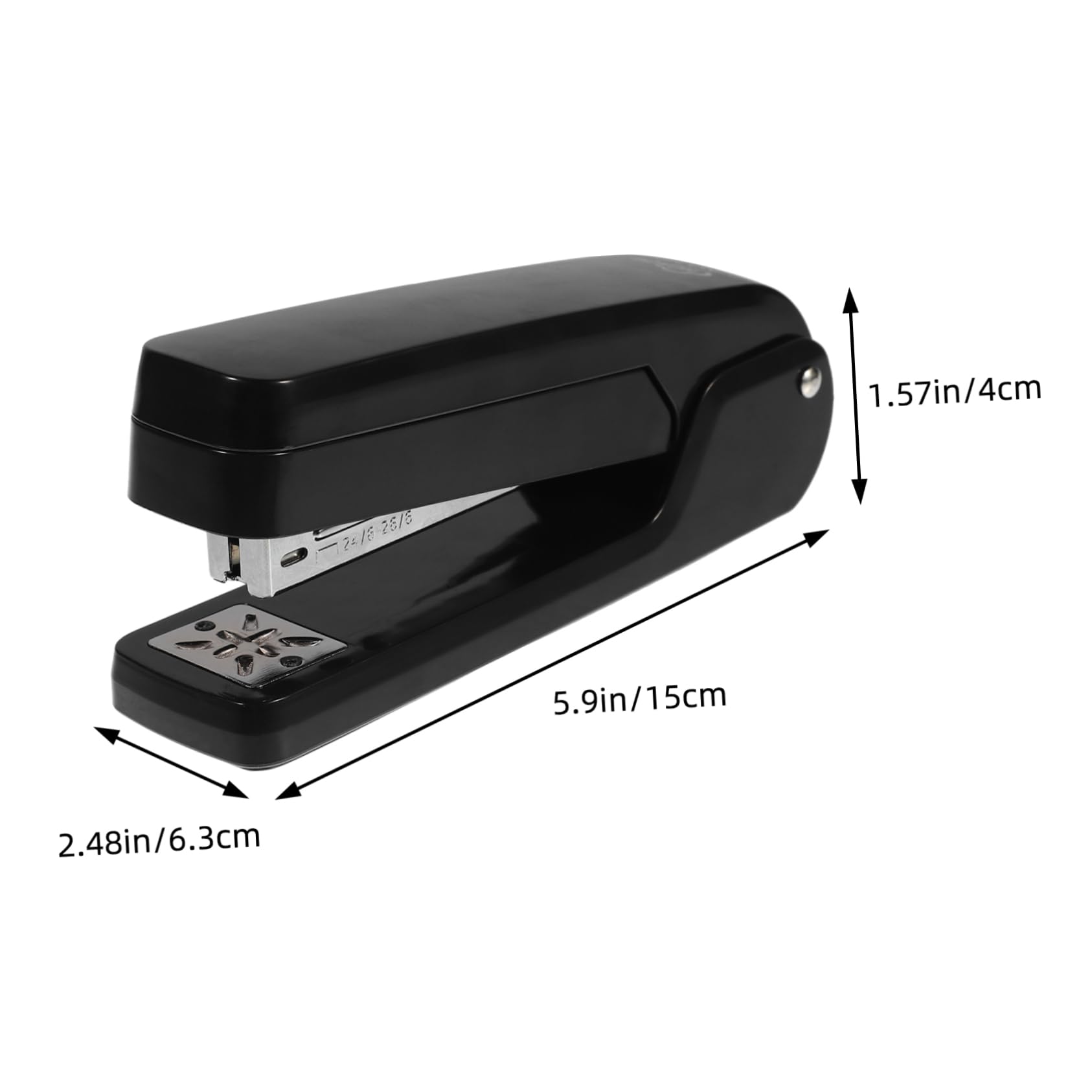 HOMSFOU 5 Pezzi Cucitrice Rotativa Forniture Per Ufficio Nere Rotante Cucitrici Pesanti Per Scrivania Cucitrice Pesante Picket Compatta Continizioni Perscitari X Nero Metallo