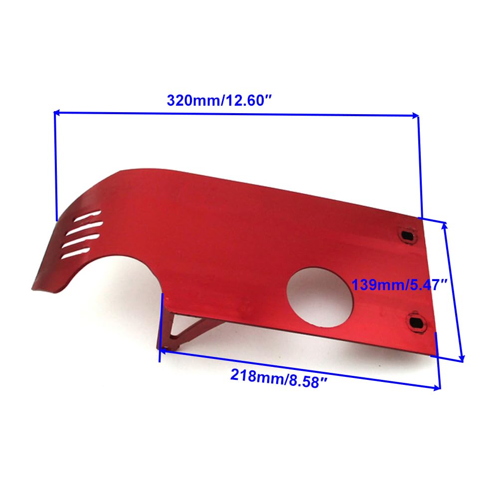 Piastra paramotore in Alluminio Rosso per CRF50 XR50 2000 2007 Pit Dirt Bikes 50cc 70 90 110 125 140cc Pit Bike Cinese Thumpstar BSE Apollo Kayo Stomp Piranha DHZ Braaap Lifan YX
