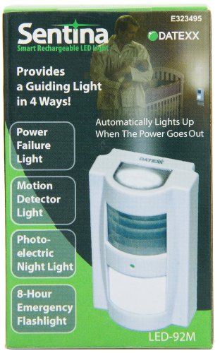 Datexx Sentina Smart Rechargeable LED Light,White,One Size