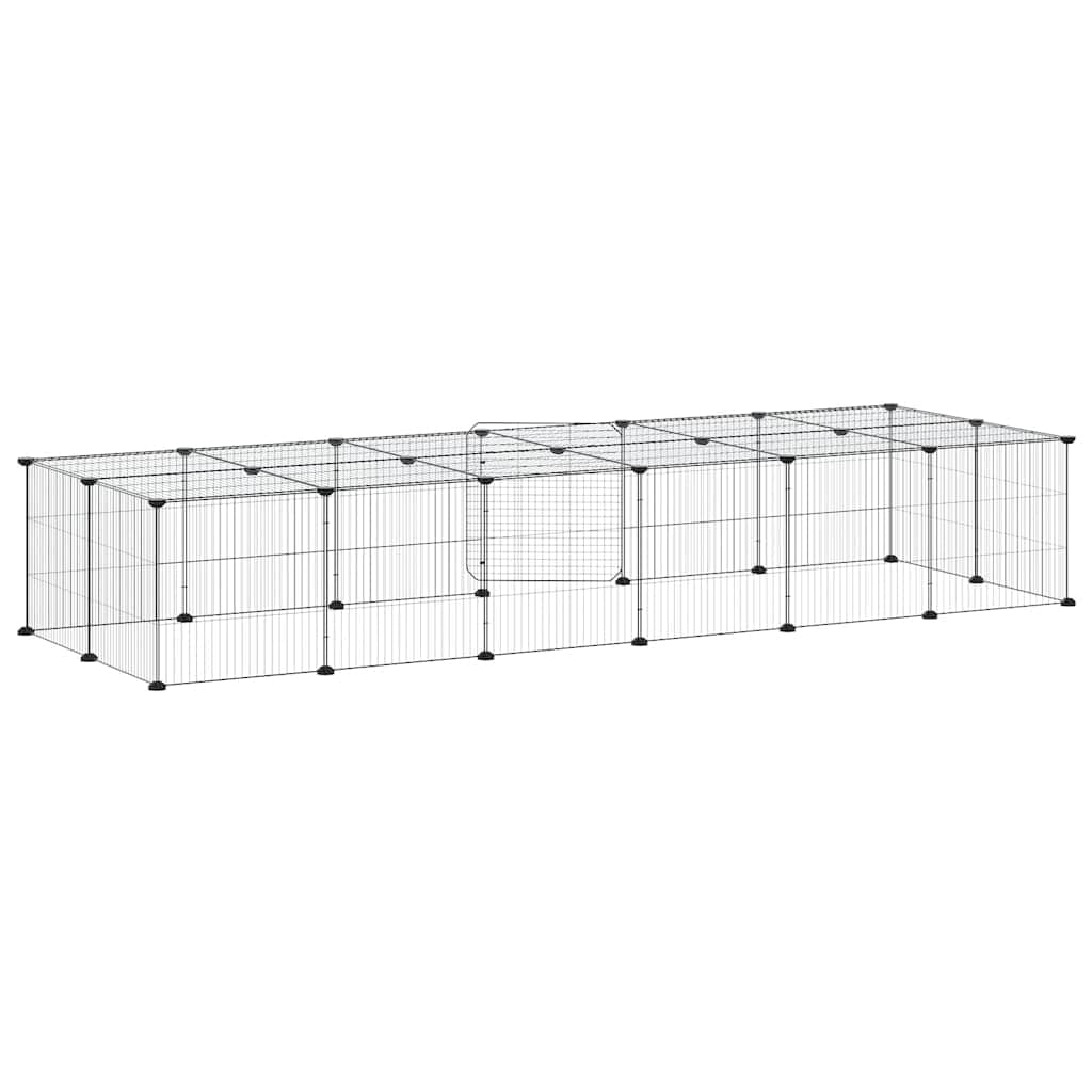 Gabbia per animali domestici in acciaio verniciato a polvere, 35 x 35 cm, con porta, per conigli, porcellini d'India, criceti, topi, ratti, cincillà, degu