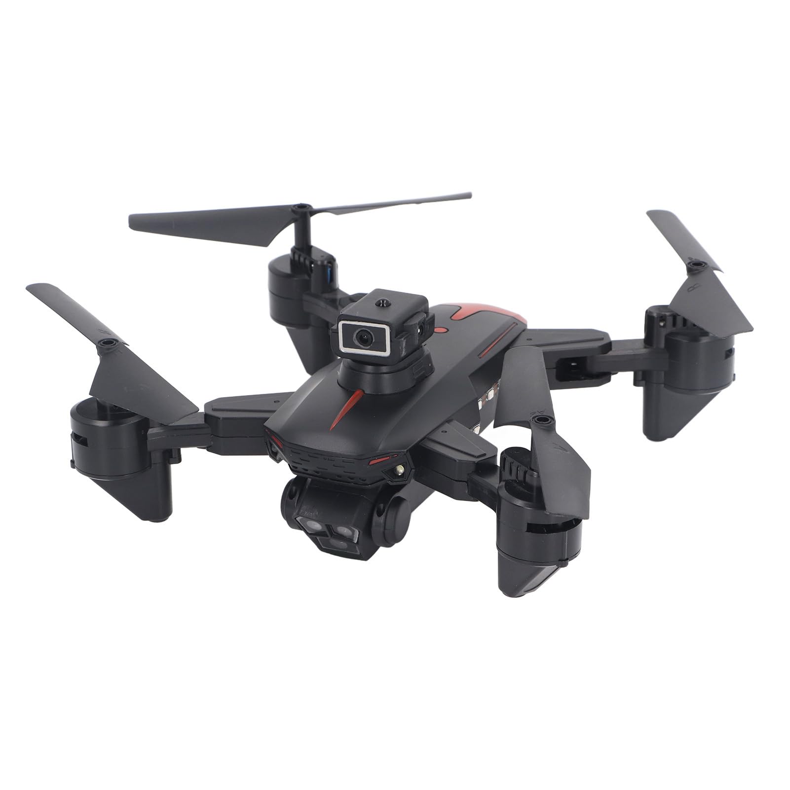 Dron z 3 Kamerami, Składany Dron z funkcją Utrzymywania Wysokości, kontrolą Aplikacji, Zdalnie Sterowanym Quadkopterem Wideo na żywo FPV dla Dorosłych Dzieci Początkujący