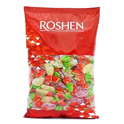Roshen Hard Candy "Citrus Mix" Kosher And Halal, Delicious, Flavorful Hard Sweets Bulk Candy 1Kg/2.204Lb #TOP3