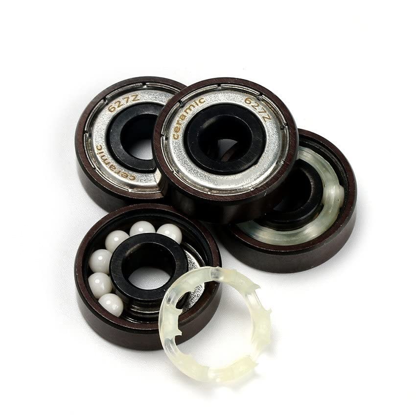 627ZZ/627Z/627-2RS Quad Skating Ball Bearing 7x22x7mm Artistic Skates Roller Skating Bearings DINGGUANGHE(8pcs 627z Si3n4 6ball)