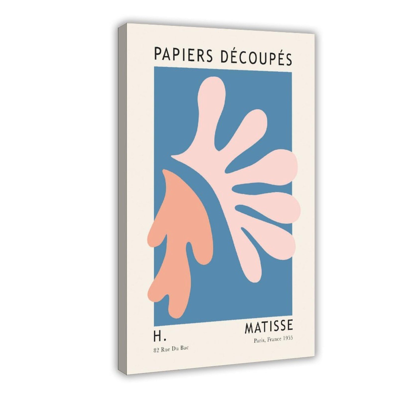 Matisse Cut-Outs Vintage Poster Art Print Matisse Print, Matisse Poster, Papiers Decoupes Canvas Poster Wall Art Decor Print Picture Paintings for Living Room Bedroom Decoration Frame 12×18inch(30×45c