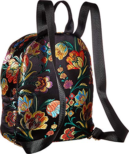 Rampage Womens Floral Brocade Midi Dome Backpack Black One Size2