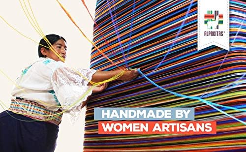 Alpaca Wool Blanket | Twin Size Throw Blanket | 70 x 45 inches | Soft, Hypoallergenic and Breathable | Lightweight Warm Blanket | Bed, Couch, Outdoor or Picnic (Blue & White) - Image 6