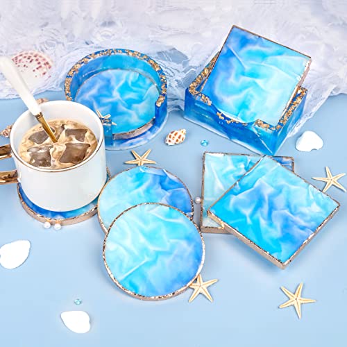 Let'S Resin ELR00081 Coaster Resin Molds, Upgraded 10Pcs Epoxy Molds Holder Kit thumb #4