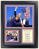 Legendary Quality: This professionally joined, black lacquered frame comes with (1) 8" x 10" photo, (1) 3" x 5" photo and (1) biography mounted on bevel-cut double-matting under glass – and can be easily hung with wire. Unique Collectibles: Each disp...