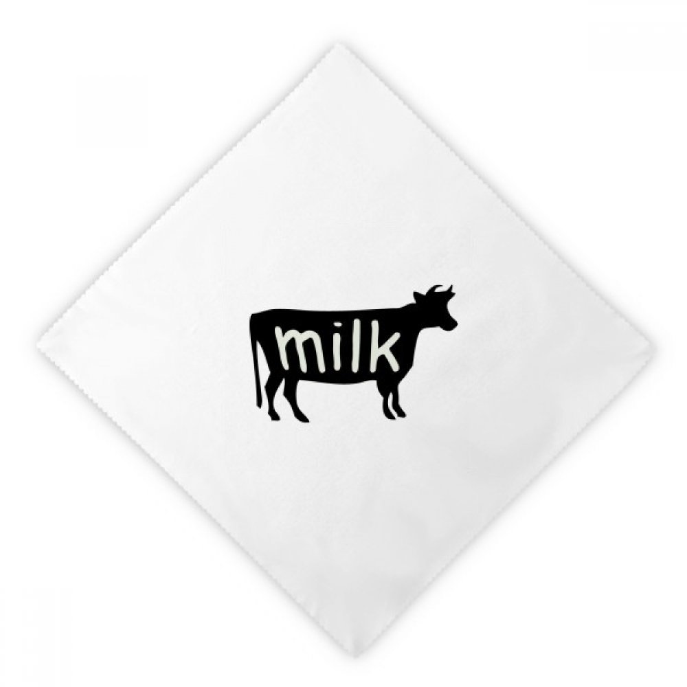 Serviettes de table vache noire pour vos déjeuners nature en famille