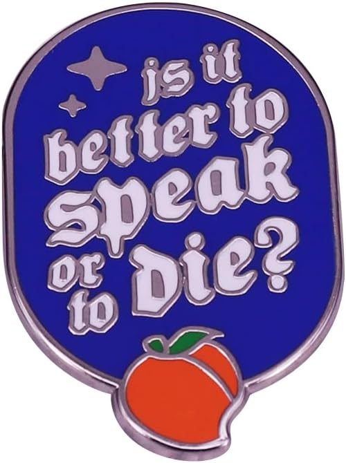 Is it Better to Speak or to Die Call Me By Your Name Elio and Oliver LGBTQ Gay Movie 1.25" Enamel Pin Badge