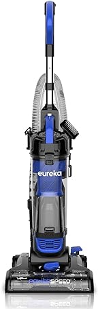 Eureka Lightweight Powerful Upright Vacuum Cleaner for Carpet and Hard Floor, PowerSpeed, New Model,Blue,black/New Model