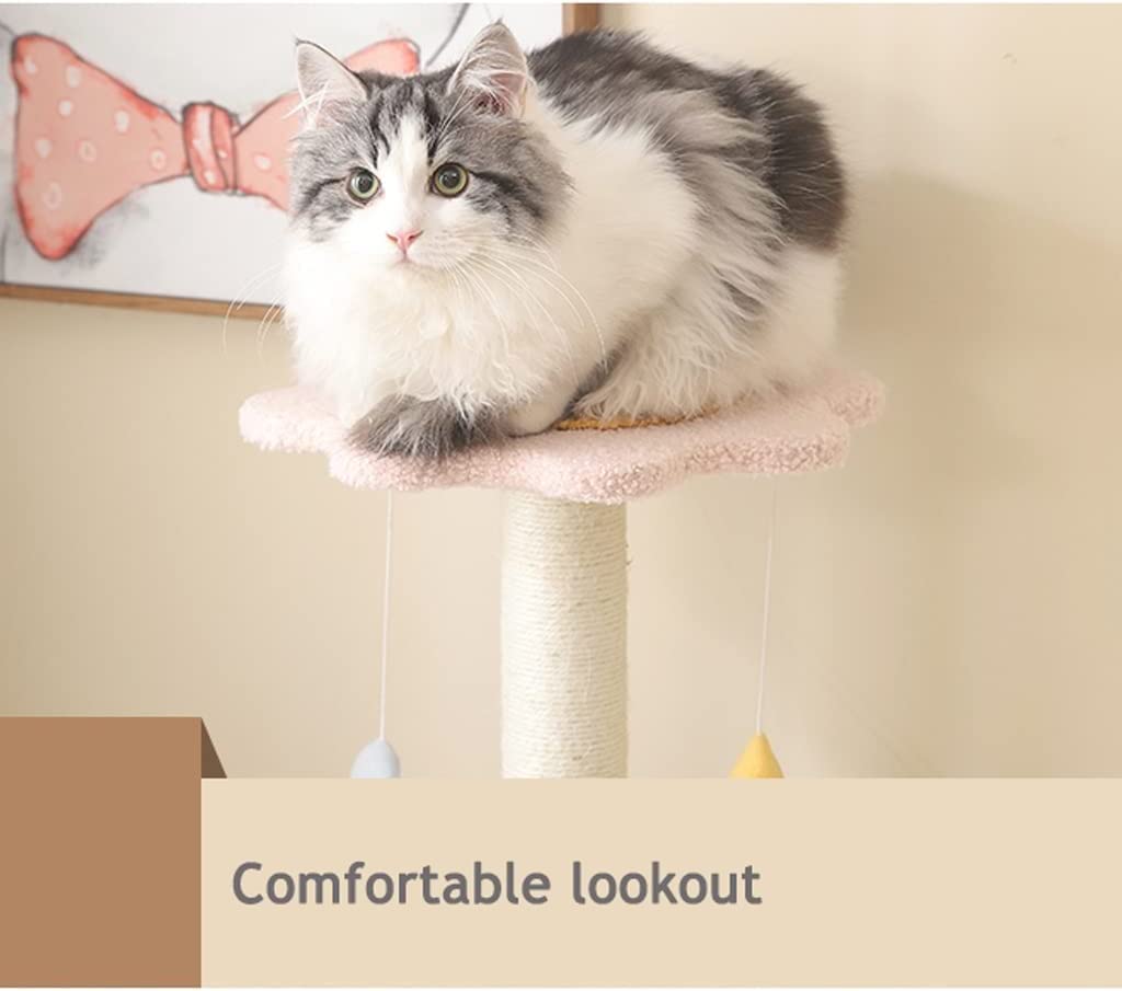 Katzenkratzbaum Kratzbaum Katzenturm Katzenklettergerüst Dreistufige Plattform Katzenmöbel Katzenkratzbaum Spielzeug Katzenaktivitätsständer Cat Tower Kratzbaumhaus ( Color : A )