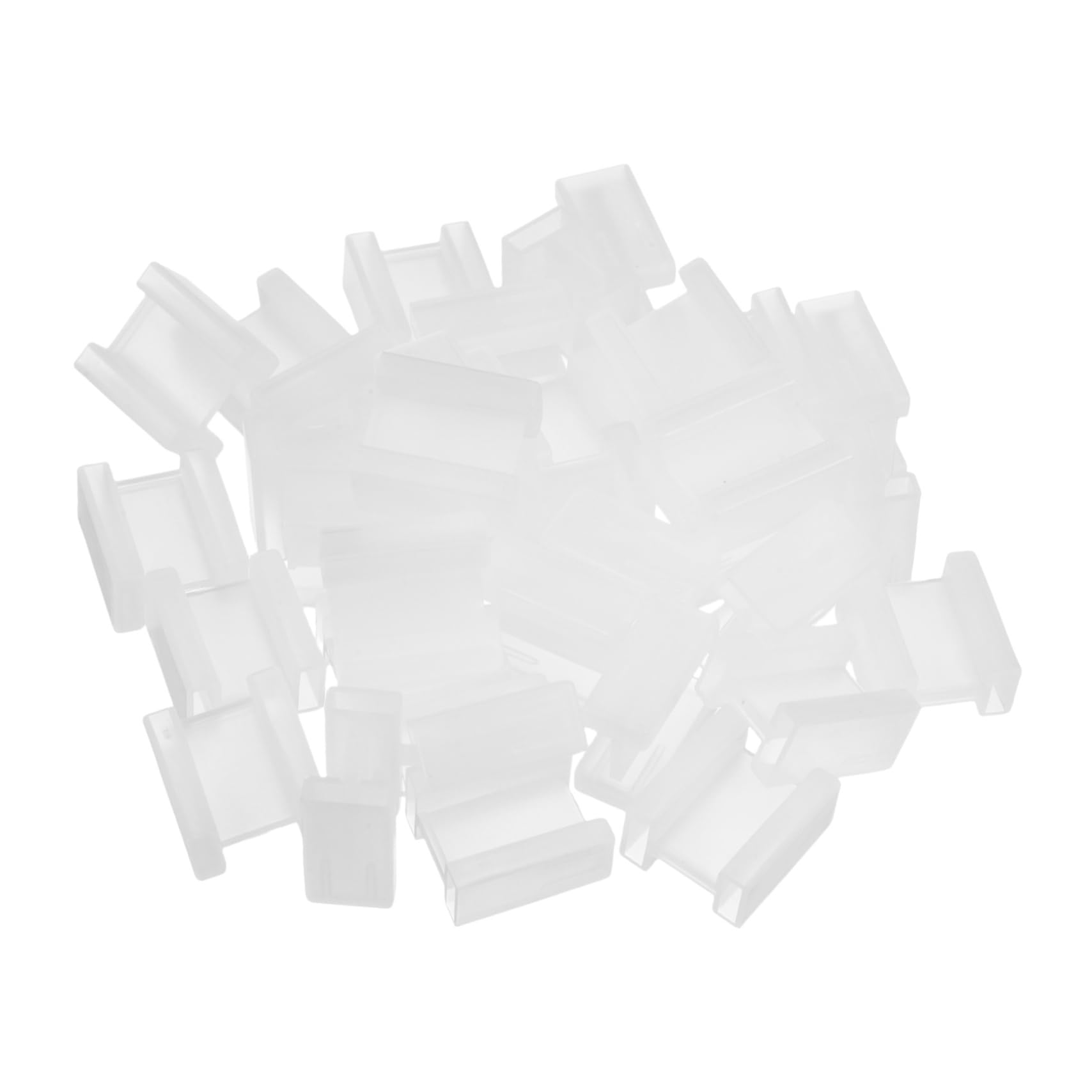 FUNOMOCYA 100pcs Plug Foot Protector Cover Electrical Outlet Cap Shield Water Easy Installation for Home Office Garage Hotel Use