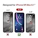 NASH Screen Protector 4-Pack for iPhone XR [Includes Privacy Screen + Camera Shield] Japanese Asahi Glass - 1x LG Privacy Screen, 2X Transparent, 1x Camera Shield, 1x Fitting Frame
