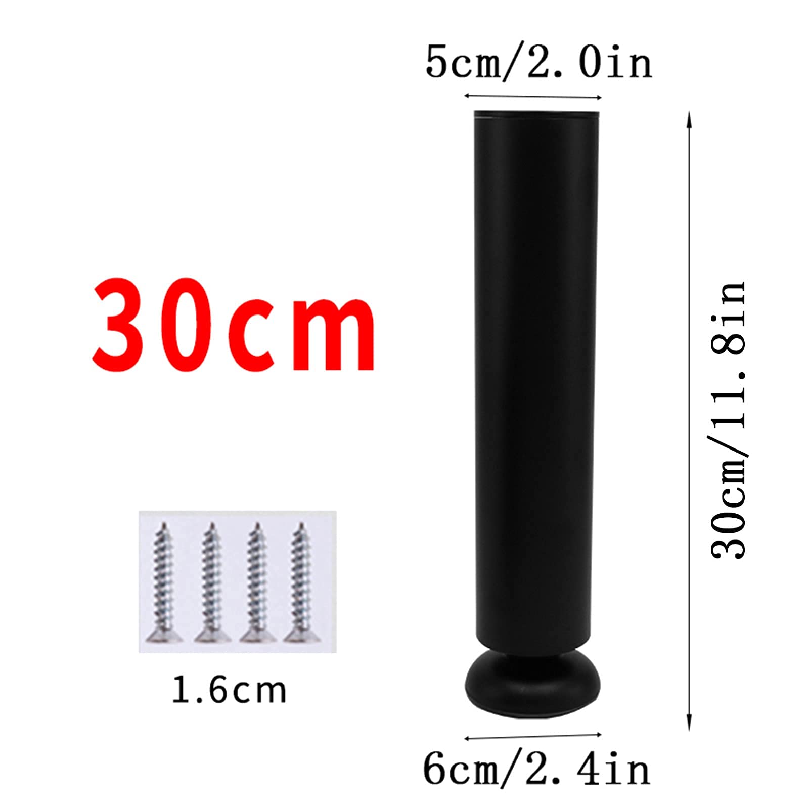 Piedini per mobili Gambe da Tavolo in Metallo Altezza Regolazione Altezza 0-1,6 cm, per Armadio divani Letto Tavolo Armadio Piedino per mobili Fai da Te Piedino per Divano, 4 Pezzi