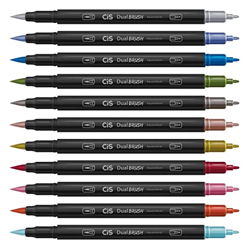 Kit 24 Marcador Dual Brush Cis Escolha As Cores