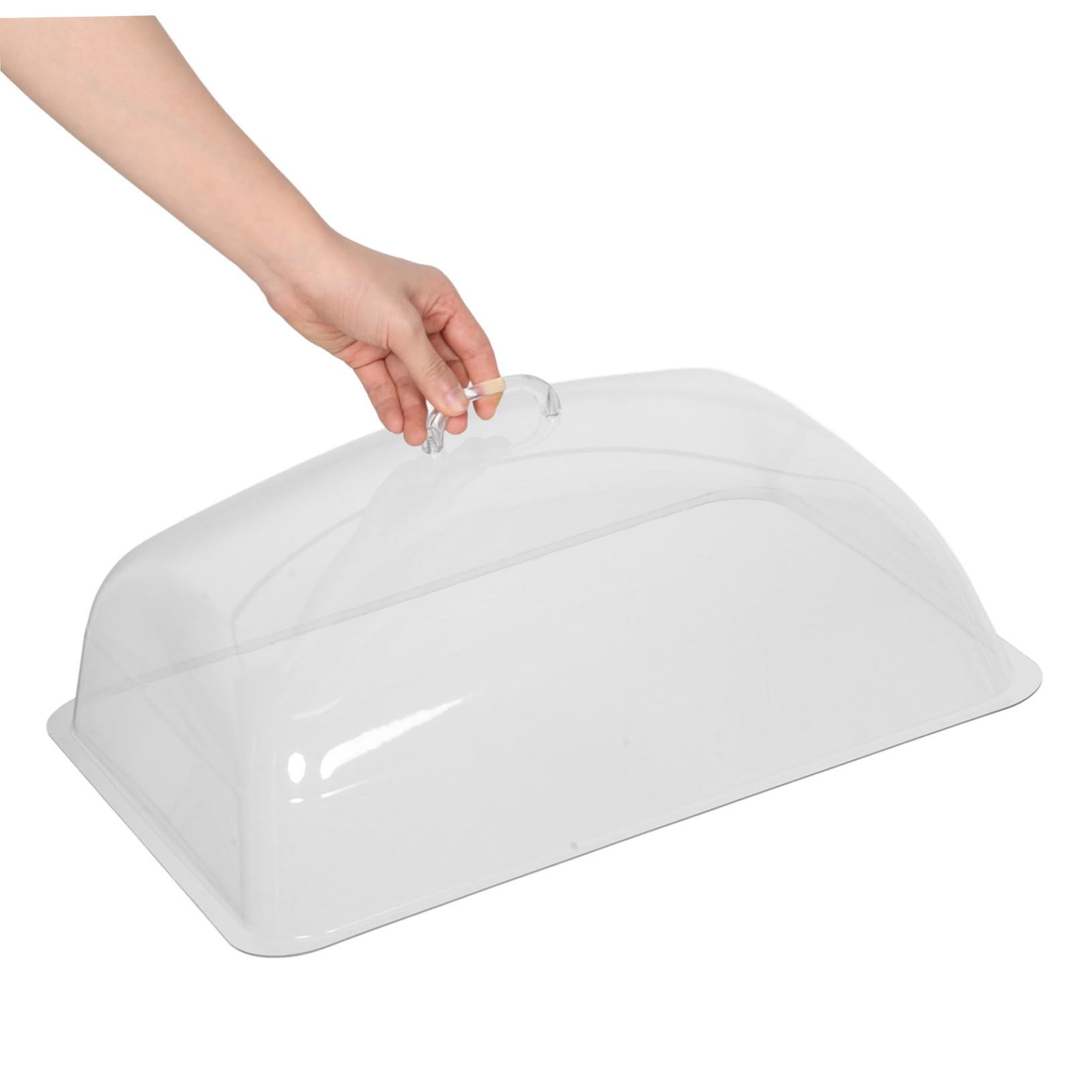 ABOOFAN Rechteckige Lebensmittelabdeckung aus PVC 1 Stück für Tabletts