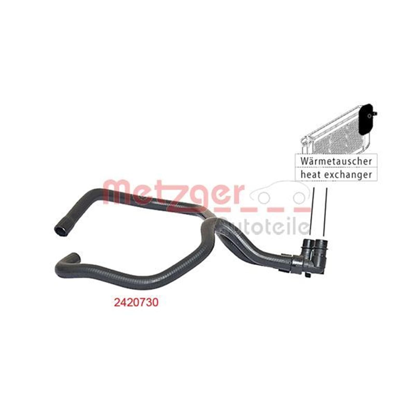 METZGER AUTOTEILE Tuyau de radiateur 2420730