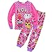 Produktbild Pyjama für Mädchen aus 100% Baumwolle, langärmelig, Cartoon-Motiv Gr. 7-8 Jahre, rot