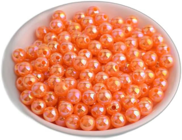500/900/1750/3600/4500 Stück 4–12 mm bunte Imitationsperlen, Acrylperlen für die Herstellung von Armbändern, DIY-Schmuck – Standard
