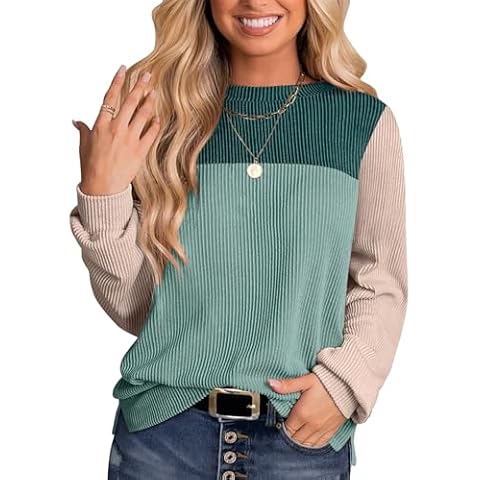 YZEGGO Women's Color Block Tunic Cover