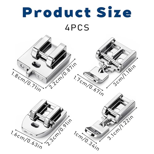 Kit 4 Pies para Máquina de Coser Zipper y Dobladillo miniatura 2