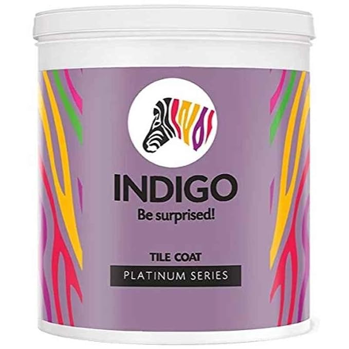 Indigo Tile Coat Platinum Series – Premium Roof Tile Coating | Vibrant Non-Fading Colours | Rich Sheen Finish | Anti-Fungal & Water-Resistant | Exterior Use | 4 L Spl Fire Red