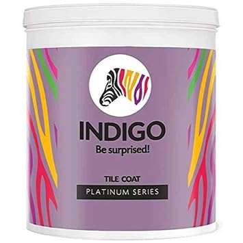 Indigo Tile Coat Platinum Series – Premium Roof Tile Coating | Vibrant Non-Fading Colours | Rich Sheen Finish | Anti-Fungal & Water-Resistant | Exterior Use | 4 L Soothing Sapphire