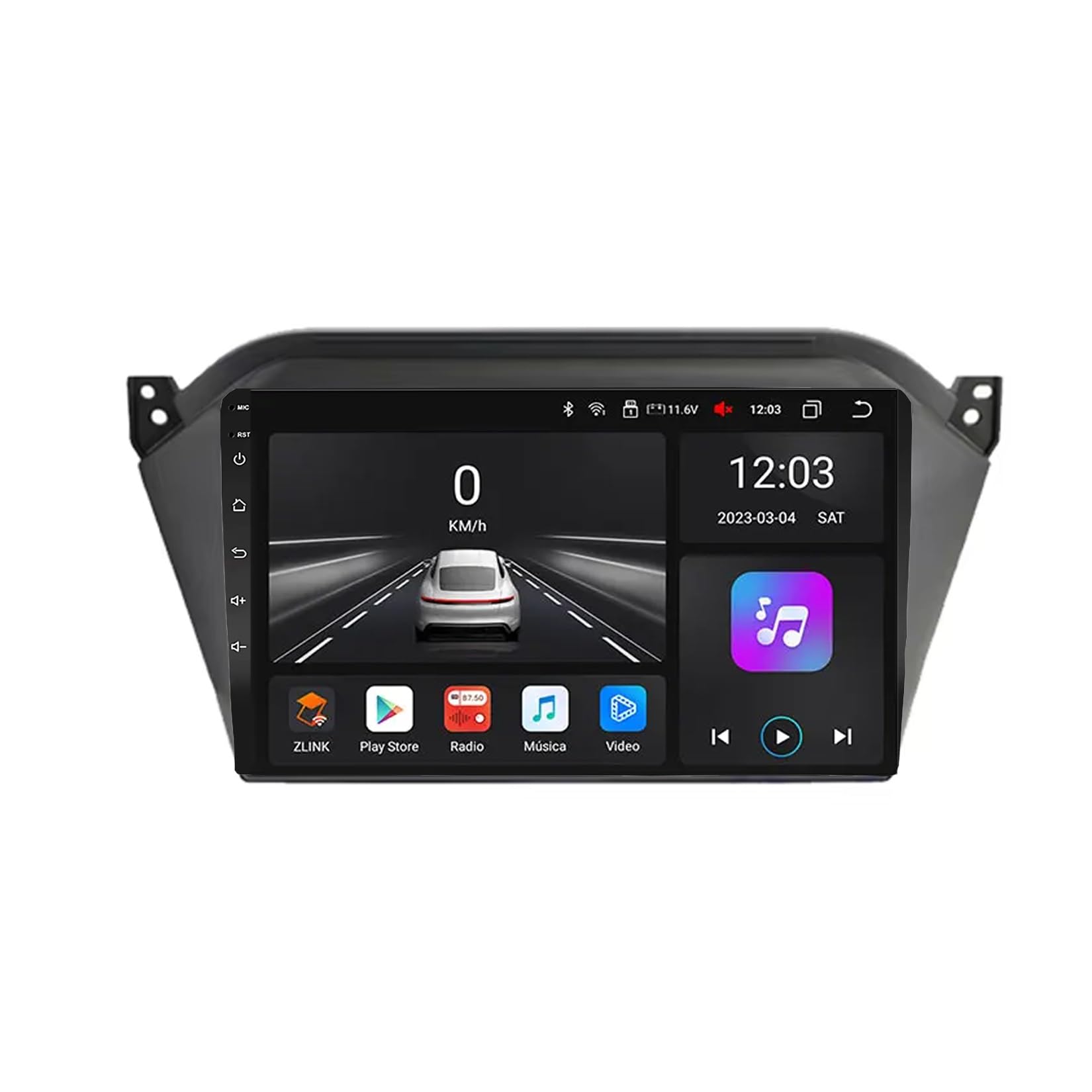 10-calowy samochodowy system stereo z ekranem dotykowym i systemem Android 15 do modelu JAC Refine S2 2015-2018 z BT FM, DSP, RDS, GPS, sterowanie z kierownicy, kamera cofania, ekran dotykow