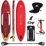 Aqua Marina Aufblasbar Sup Board Stand up Paddle AQUAMARINA Atlas Komplette Packung 366x86x15cm mit Kajak Sitz und Doppelpaddel