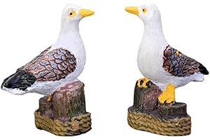 Miniature Seagull Stand Stump Fairy Garden Mini Figurines