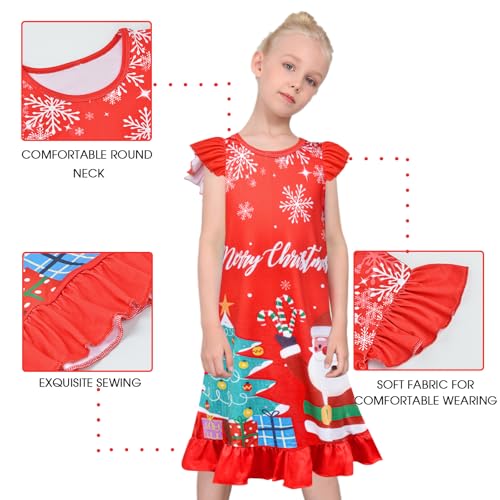 Image of Sylfairy Girls Nightgowns, Unicorn Nightgown Princess Pajama Dresses for Girls Sleepwear Nightie
