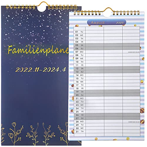 Tuloka 2023 Familienplaner Kalender Home Planer mit 3-Säulen 2023 Wandkalender Neujahrsgeschenk mit Feiertage und Festivals Cover