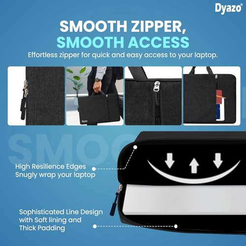 Dyazo 15.6 Inch Laptop Sleeve Black - Image 6