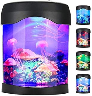 USB Jellyfish Lamp,Electric Aquarium Tank Ocean Mood Night Light LED Jellyfish Lava Lamp with Color Changing for Living Room Home Bedroom Desktop Decoration Gift for Kids - coolthings.us