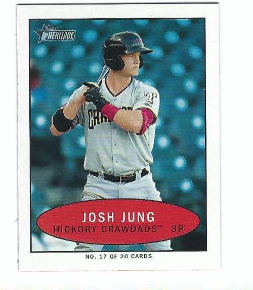 JOSH JUNG 2020 Topps Heritage Minors '71 Bazooka Numbered Test #17 Rookie Card RC Texas Rangers