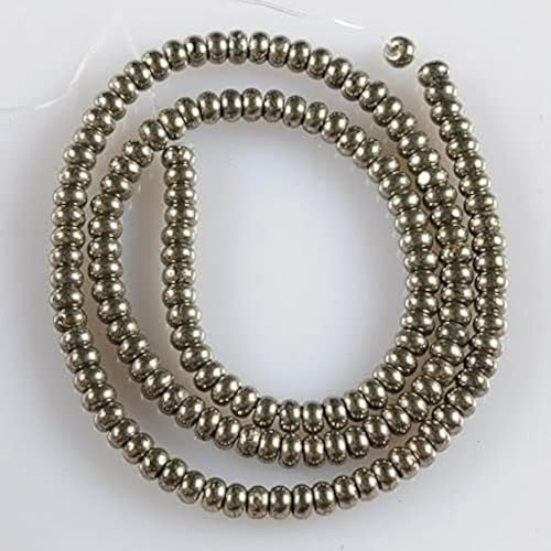 Perles de pyrite de 3.6mm LKBEADS rondelles de gemmes véritables haute qualité - 2