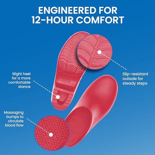 Image of CALZURO Classic Work Clogs Without Holes - Unisex Nursing Clogs - Non Slip Shoes - Autoclavable Rubber Kitchen Shoes for Women and Men -