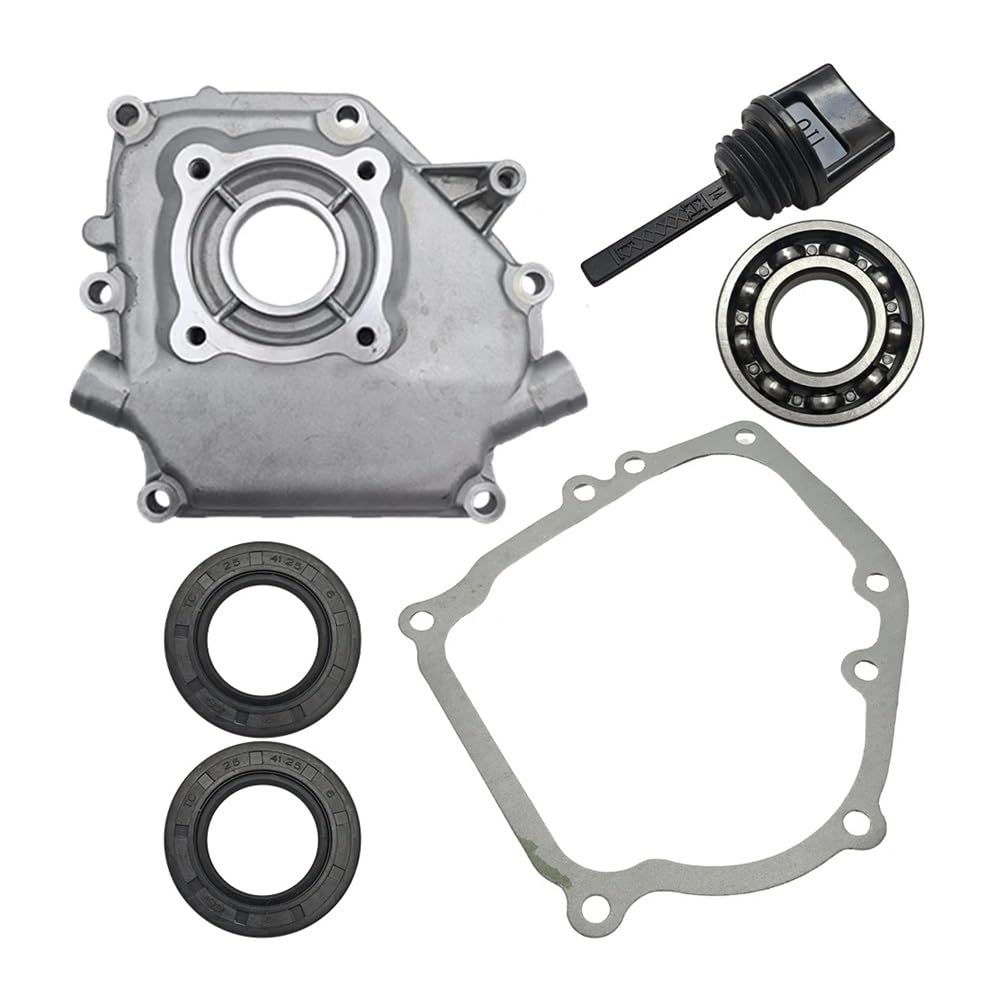 Junta Protectora de cárter Compatible con GX160 GX200 GX 160 200 5.5HP 6.5HP, cojinete de manivela, Varilla de Nivel de Sello de Aceite, Pieza de Motor de cortacésped