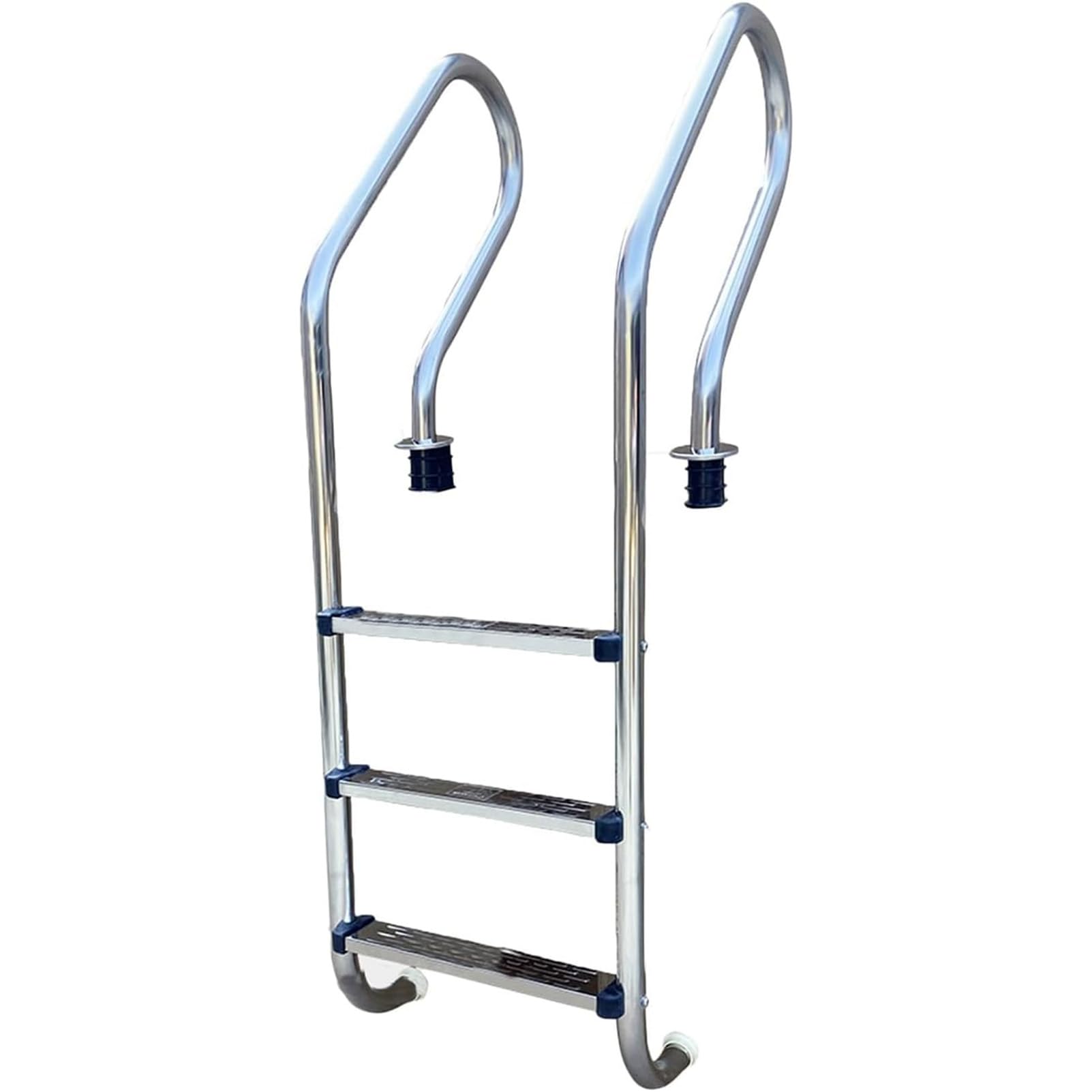 Échelle De Piscine Hors Sol Inclinée, Échelle De Piscine, Marchepied De Piscine, Marchepied Enterré en Acier Inoxydable À 2/3 Marches, Facile À Utiliser (3 Steps)