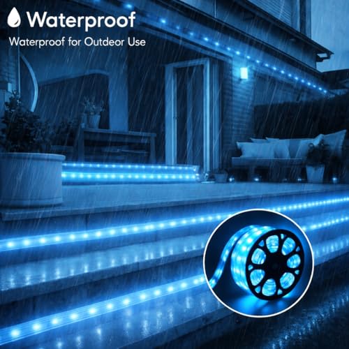 Image of V.E.S.P.A SMD LED Strip Lights Waterproof Lighting for Home Wall Decor & Interior Decoration | Perfect for Diwali Lighting | | Wedding | Events | Strip Lights | (ICE Blue, 45 Meter)