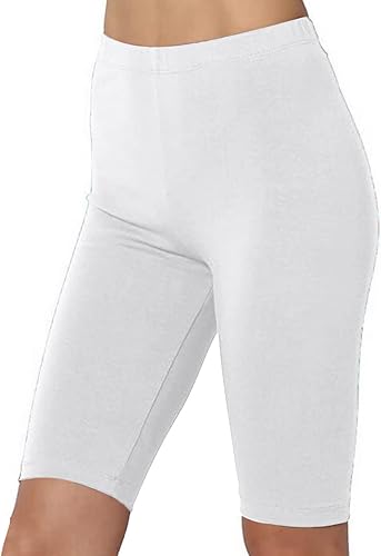 Miniatura 2 de DASAYO Women's Biker Long Shorts Workout Sports High Waisted Shorts Solid Stretch Light Quick Dry Comfort Shorts Leggings